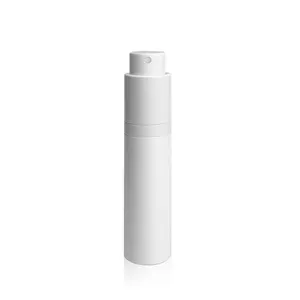 Garrafa spray de plástico retrátil 10ml, garrafa spray retrátil portátil para água maquiagem e recarga de perfume em formato redondo