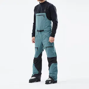 Nouveau design de pantalons de ski imperméables pour hommes salopette de snowboard pantalon à bretelles de ski personnalisé de haute qualité vêtements de neige d'hiver respirants