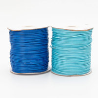1.5mm 160 mètres/rouleau approvisionnement d'usine en gros de haute qualité rond coréen Faux daim cuir cordon couleur ciré collier corde