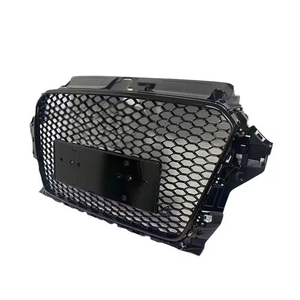 Rejilla de sintonización deportiva para coche, rejilla de parachoques delantero para <span class=keywords><strong>Audi</strong></span> A3, con placa de matrícula, S3, <span class=keywords><strong>Rs3</strong></span>, 2013, 2014, 2015 - Product Image 5