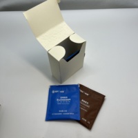 Boîte en papier personnalisée pour poudre de café, sac en papier pour poudre de café avec bande détachable