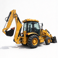 Backhoe Loader FC-388Y 4x4 Roda Tidak Sama, Mesin Diesel, Tugas Berat, Berat Operasi 8320kg, Beban Terukur 2500kg