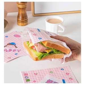 Sac en papier kraft en forme de L personnalisé, imprimé, résistant à l'huile et à la graisse, pour la vente à emporter, la restauration rapide, les courses et les plats chauds, avec votre propre logo - Product Image 3