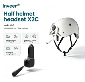 Inveer IP6 casque <span class=keywords><strong>bluetooth</strong></span> Design robuste pour demi-casque X2C accessoires de casque casque de vélo casque pour accessoires de vélo - Product Image 1