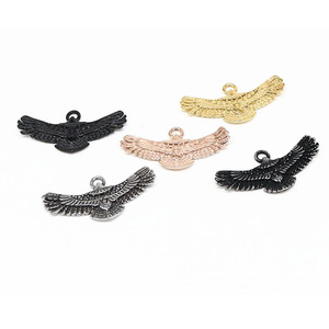 Yunnique Flying Eagle Spacer Beads, perles en métal plaqué acier inoxydable, perles en vrac pour la fabrication de bijoux, accessoires de bricolage - Product Image 1