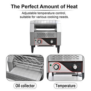 <span class=keywords><strong>Grille</strong></span>-<span class=keywords><strong>pain</strong></span> électrique commercial à bande transporteuse JIEYI TT-300 220V en acier inoxydable pour restaurant, boulangerie, sandwicherie, 2200W, 300 pièces/heure, 1 - Product Image 4