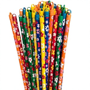 Balai en plastique de 120 cm du Vietnam avec pelle à poussière en PET, manche en bois, poils rigides, écologique, pour la maison et l'extérieur, outil de nettoyage - Product Image 1
