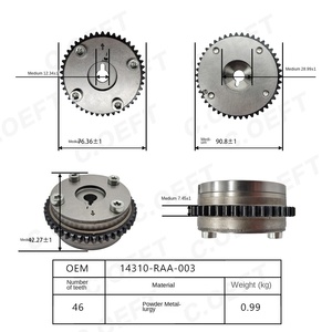 อะไหล่รถยนต์ <span class=keywords><strong>ราคา</strong></span>โรงงาน 14310-RAA-003 ตัวควบคุมเพลาลูกเบี้ยว<span class=keywords><strong>เครื่อง</strong></span>ยนต์ สำหรับรถยนต์ฮอนด้า แอคคอร์ด โอดิสซีย์ 2.4L <span class=keywords><strong>K24</strong></span> - Product Image 3