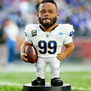 Figura Personalizada de Jugador de Fútbol Americano, Bobble Head de <span class=keywords><strong>Aaron</strong></span> <span class=keywords><strong>Donald</strong></span>, Artesanía de Resina, Tema de Fútbol Americano, Regalo Promocional para Eventos Deportivos - Product Image 1
