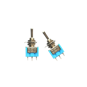 Y-DONG-A Küçük Mavi DIP Montajlı PVC Malzeme Düğmeli Geçiş Anahtarı MTS-103 XR001039 3-Pin 3-Pozisyon 6A 125V AC/<span class=keywords><strong>DC</strong></span> - Product Image 1
