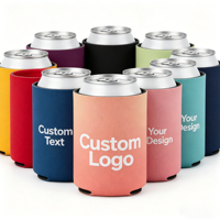 Manchon isotherme en néoprène personnalisé avec logo par sublimation pour canettes, vente en gros, pour cadeaux promotionnels et image de marque d'entreprise