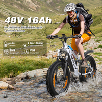 VARUN-Vélo tout-terrain électrique à suspension complète, 250W, 26 pouces, 48V, 18Ah, Long Rong, meilleur vélo électrique, stock en entrepôt, livraison directe