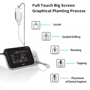 牙科E-SRILOR-PRO手术种植电机20:1光纤发光二极管光控制角度牙科种植系统