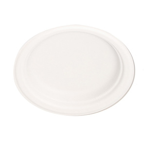 Plateau de service rond biodégradable en résidus de canne à sucre, 6, 7, 9, 10 pouces, boîte à lunch jetable pour plats à emporter, restauration rapide, camping - Product Image 2