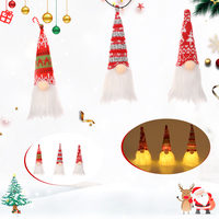 2024 Schlussverkauf Weihnachtsdekoration Versorgung Plüsch Gnome mit LED-Licht Weihnachts-Gnom-Schmuck