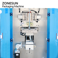 ZONESUN ZS-FP220E automatique VFFS pompe à engrenages Servo électrique complète crème cosmétique shampooing Sauce Sachet pâte remplissage Machine à sceller