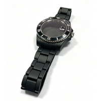 Kit de boîtier en céramique noire mate 40 mm, bracelet en céramique, lunette rotative, verre saphir, montre multifonction respirante 3135 2824