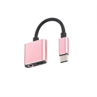 Cable Adaptador 2 en 1 tipo C de 3,5mm, adaptador de conector de auriculares de Audio de carga rápida para teléfonos móviles, condición nueva
