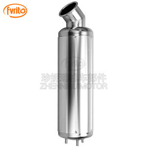 Pot d'échappement de moto Fvrit 460 mm en alliage d'aluminium noir pour moto tout-terrain, pièce de modification du tuyau arrière - Product Image 5