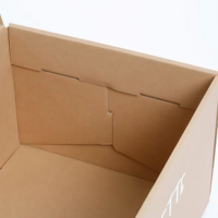 Boîte d'expédition facile à assembler avec bande détachable, boîte d'expédition réutilisable, boîte cadeau en kraft, boîte d'expédition légère recyclable, boîte d'expédition OEM