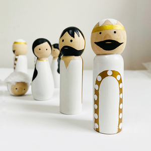 Cadeau de fête de noël résine artisanat approvisionnement Mini décoration Statues artisanat artificiel petites marionnettes primitives de jésus - Product Image 4