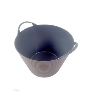 Plastic Foot Bath Bucket Plastic Deep Pail Plastic Round Bucket Ideal for Home Storage
