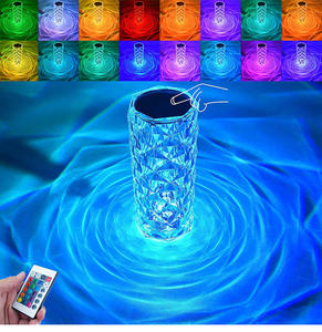 LED Rose <strong>Table</strong> <strong>Lamp</strong> CCT 16 Colors Changing Light Touch Control RGB Shine Rose <strong>Crystal</strong> <strong>Lamp</strong> - Product Image 3