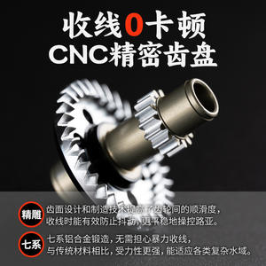 Moulinet de pêche spinning en fibre de carbone Chi-Blade 0009458-2, bobine peu profonde en micro-matériau pour la pêche aux leurres et la technique de spinning - Product Image 3