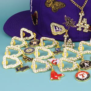 Оптовая продажа на заказ, лидер продаж, булавки для пограничной шляпы, булавки для каркаса со стразами, Клубные булавки - Product Image 2