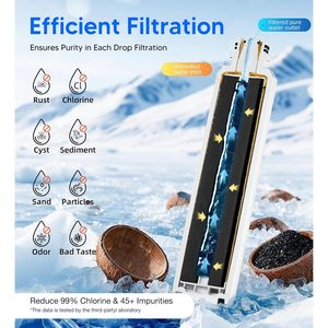 Filtre à eau pour réfrigérateur CP007 compatible avec DA29-00020B HAF-CIN EXP certifié NSF au charbon actif - Product Image 3