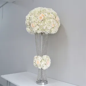LFB2230定制设计大花球白色过道花架人造花球婚礼摆件婚礼装饰