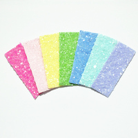 Dreidimensionales Glitzerleder, Dekorationsstoff für Kinder
