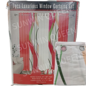 <span class=keywords><strong>Tende</strong></span> da finestra oscuranti floreali in stile americano <span class=keywords><strong>tende</strong></span> da 7 pezzi in finta seta <span class=keywords><strong>per</strong></span> <span class=keywords><strong>soggiorno</strong></span> Ready Made camera da letto tenda drappo - Product Image 3