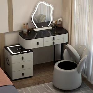 Tủ quần áo, Gỗ nguyên khối, Phòng ngủ, Nhà thông minh, Đa chức năng, Bàn trang điểm kiểu Bắc Âu, Âm thanh, Bluetooth, Sang trọng nhẹ nhàng, Đơn giản - Product Image 3