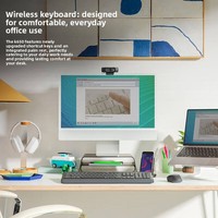 Nouveau clavier PC sans fil commercial K650 à 101 touches, design ergonomique, double mode / récepteur Bolt pour ordinateur de bureau / bureau / usage domestique