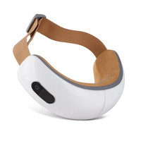 Luftkompressions-Augenmassagegerät mit Bluetooth-Musik, Wiederaufladbar, Vibration und Wärmefunktion zur Entspannung