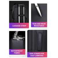 Sac à dos pour ordinateur portable de 15 pouces, sac à dos de travail noir pour ordinateur portable, sac à dos d'université pour ordinateur portable, sac à dos pour livres avec port de charge USB