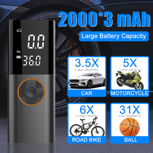 Üreticileri araba hava pompası kompresörü kablosuz dijital mini taşınabilir pil akülü lastikleri lastik şişirme şarj edilebilir - Product Image 3