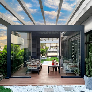 Pérgola Exterior Motorizada de Aluminio con Revestimiento en Polvo, Tamaño Personalizado, Decoración de Jardín, Gazebo, Estilo Natural IM 22 - Product Image 4