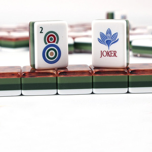 Portable Durable Eco-Friendly 160 Acrylic Mahjong Tiles Four-Player Set Customization Accepted Mahjong Tiles for Party - Product Image 1