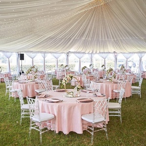 Jacquard dệt Polyester thổ cẩm Khăn Trải Bàn chống nhăn trắng vòng bảng vải cho nhà ngoài trời tiệc cưới Tiệc - Product Image 2