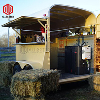 Remorque alimentaire Mobile multifonctionnelle, boîte à cheval, remorque de restauration rapide, chariot de Hot-Dog Mobile, taille personnalisée, à vendre, camion cheval