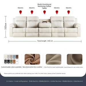 Cabine de cinéma électrique intelligente murale de première <span class=keywords><strong>classe</strong></span>, multifonctionnelle, trois places, en mousse, pour petit home cinéma - Product Image 6