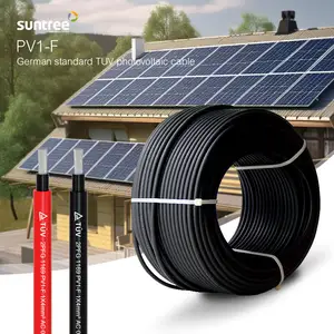 PV TUV XLPO Suntree EN50618 Solar Panel Thermal PV DC Power Cord Battery Cable H1Z2Z2-K 4sq. Mm Supplier 1500v Manufacturer