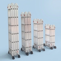 Échelle pliante la plus populaire en aluminium, légère et polyvalente, avec articulations