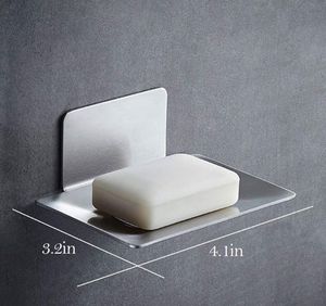 <span class=keywords><strong>Savon</strong></span> plat auto-adhésif écologique <span class=keywords><strong>pour</strong></span> la douche, porte-<span class=keywords><strong>savon</strong></span> en aluminium noir, plat <span class=keywords><strong>pour</strong></span> la salle de bain - Product Image 3