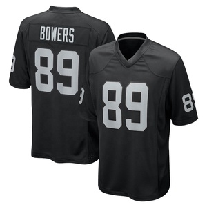 Vente en gros de maillots de football américain brodés pour hommes Las Vegas Raiders Fernando Mendoza 89 Brock Bowers 2 Jeanty - Product Image 2