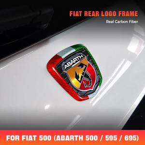กล่องติดตั้งคาร์บอนไฟเบอร์แท้ Shasha Carbon Front Label Box อุปกรณ์ตกแต่งภายในสำหรับ Fiat <span class=keywords><strong>500</strong></span> ABARTH 595 695 ทุกรุ่น - Product Image 2