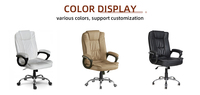 Silla de Oficina Ejecutiva con Respaldo Alto, Ergonómica, Giratoria, Ajustable, Silla de Escritorio para Gerentes con Reposabrazos