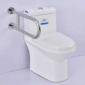 Sus 304 Stainless Steel Bathroom U-Shape Handrail Handicap Safety Grab Rail For Elderly Toilet Grab Bar